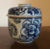 18th Century Chinese Kangxi Blue & White Porcelain Jar and Cover For Sale - Image 4 of 11