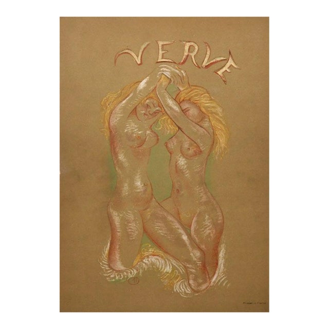 Aristide Maillol Lithograph Cover 2 Verve 1939 For Sale