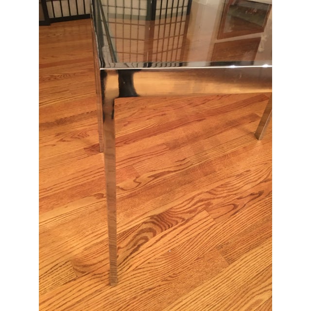 Chrome Design Institute of America Chrome and Glass Side Table For Sale - Image 8 of 12