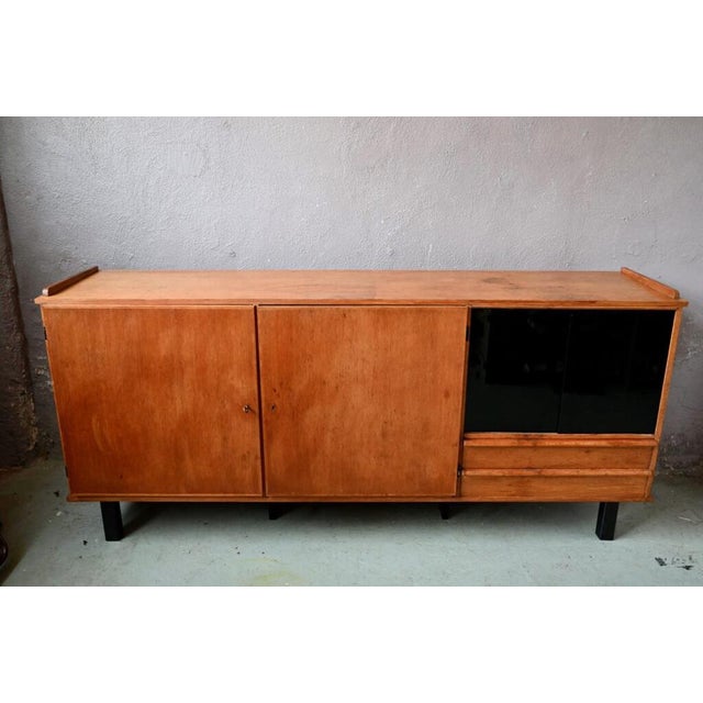 Large Mid-Century Oak Sideboard, France, 1950s For Sale - Image 4 of 18