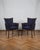 Mid-Century Modern Vintage Hungarian Lounge Chairs in Navy Bouclé with Wooden Frames, Set of 2 For Sale - Image 3 of 7