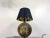 Metal Regency Italian Brass Table Lamp with Flowers, 1970s For Sale - Image 7 of 11