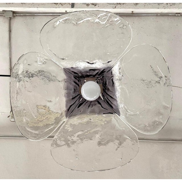 Model LS185 Pendant in Crystal-Purple Murano Glass by Carlo Nason for Mazzega, 1960s For Sale - Image 12 of 16