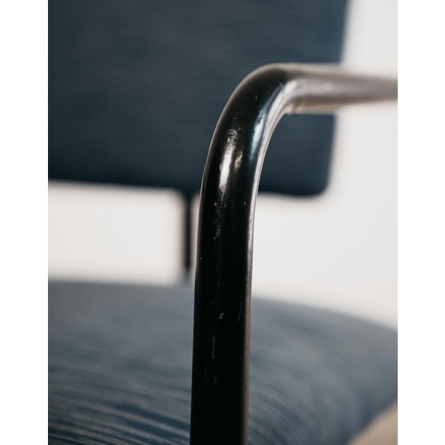 Metal Vintage Postmodern Minimalist Armchair, 1980s For Sale - Image 7 of 13