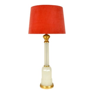 1950s Opaline Table Lamp by Cenedese Murano For Sale