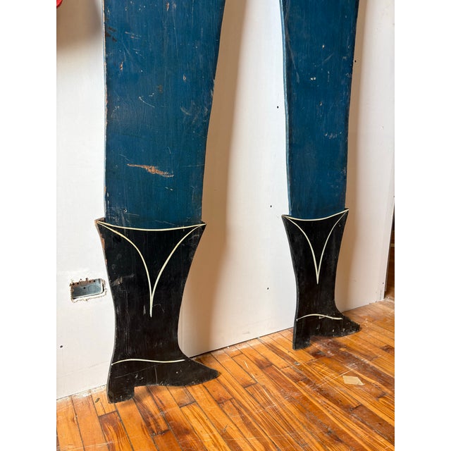 Mid 20th Century Vintage Oversized Hand-Painted Cowboy Folk Art Sign For Sale - Image 5 of 12