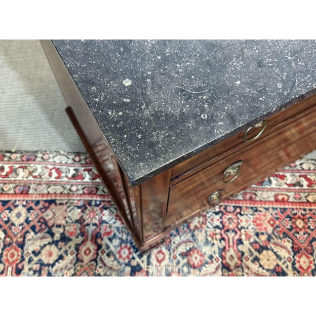 19th Century Empire Mahogany Chest of Drawers with a Marble Top For Sale - Image 10 of 18