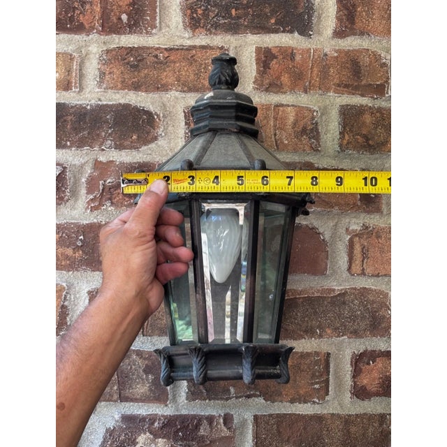 Metal 1990s Sconce Exterior Light Fixture For Sale - Image 7 of 7