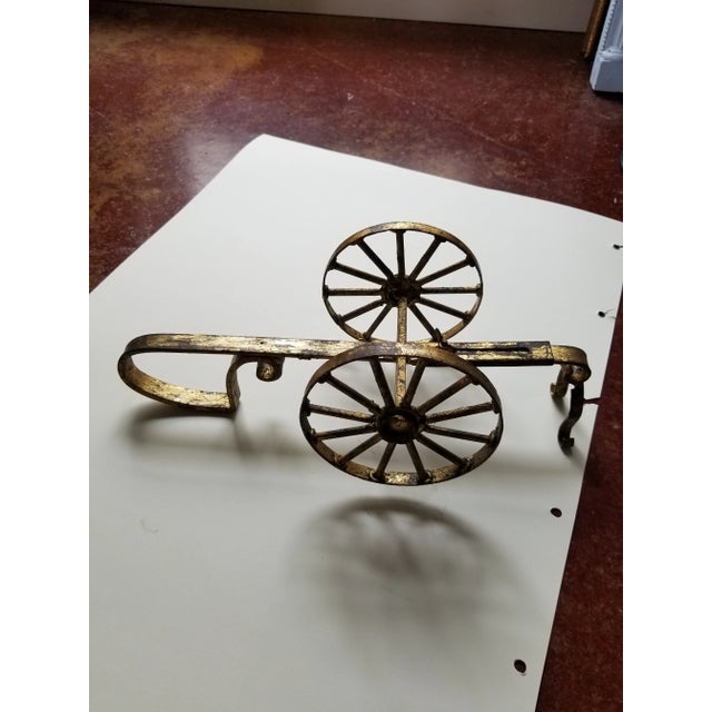 1960s 1960s Gilt Metal Wine Bottle Holder For Sale - Image 5 of 6