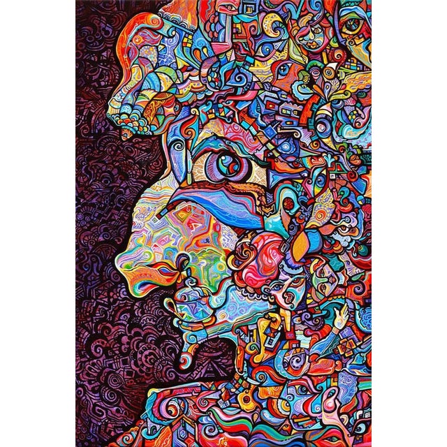 Alexander Arshansky, "The Hermit" Abstract/Cubist Piece For Sale