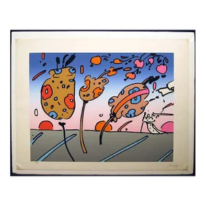 Peter Max Summer Season II Signed Fine Pop Art Vintage Serigraph