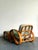 Vintage 1950s Beverly Hills Rattan Lounge Chairs and Ottoman For Sale In West Palm - Image 6 of 12