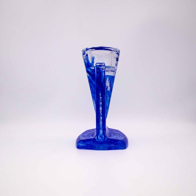 Ice Age Candlestick by Kjell Engmann for Kosta Boda, 2004 For Sale - Image 3 of 7