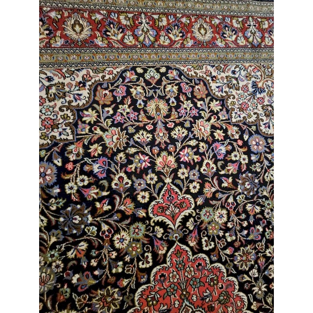 Vintage Hand-Knotted Qum Kurk Rug, 1980s For Sale - Image 11 of 13