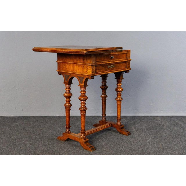 Wilhelminian Game and Sewing Table For Sale - Image 3 of 18