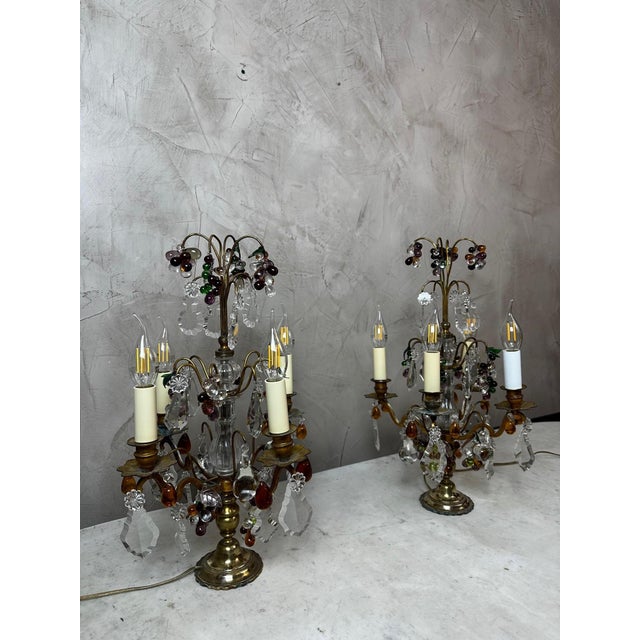 Candleholders in Crystal and Bronze, Set of 2 For Sale - Image 13 of 17