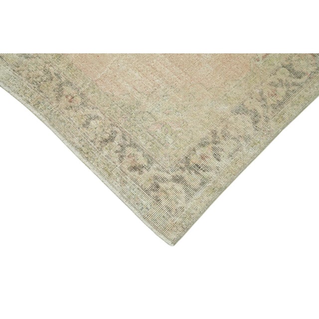 Beige Turkish Traditional Handmade Vintage Runner Rug For Sale - Image 4 of 7