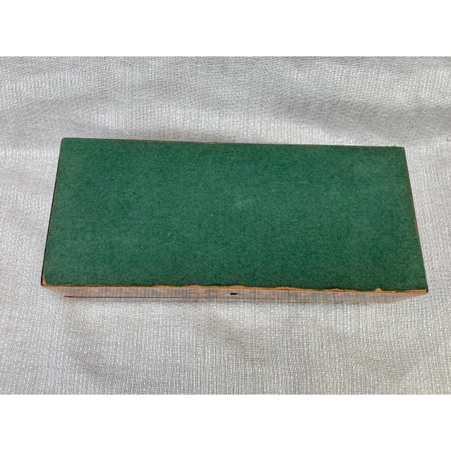 Early 20th Century Marquetry Writing Glove Box For Sale - Image 16 of 17