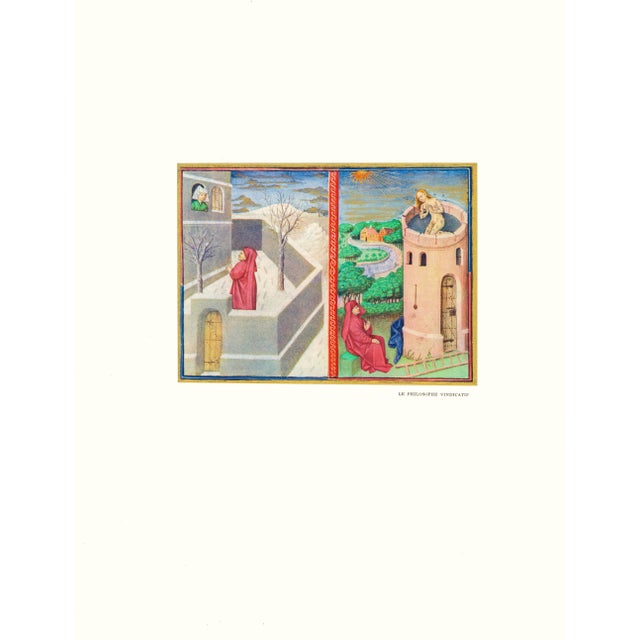 Original limited-edition 1950 lithograph "Le Sortilege" (The Spell) after an ink wash painting by Marc Chagall for Verve...