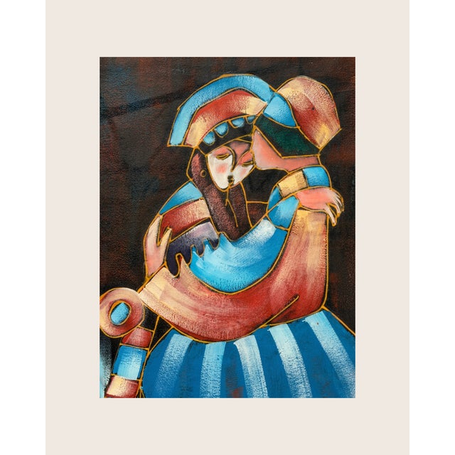 Large-scale 20th Century painting by American artist Ian Rystron, celebrated for his mid-to-late 20th Century postmodern...