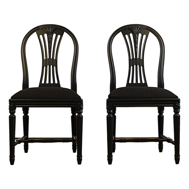 Swedish Gustavian Chairs, 1960s, Set of 2 For Sale