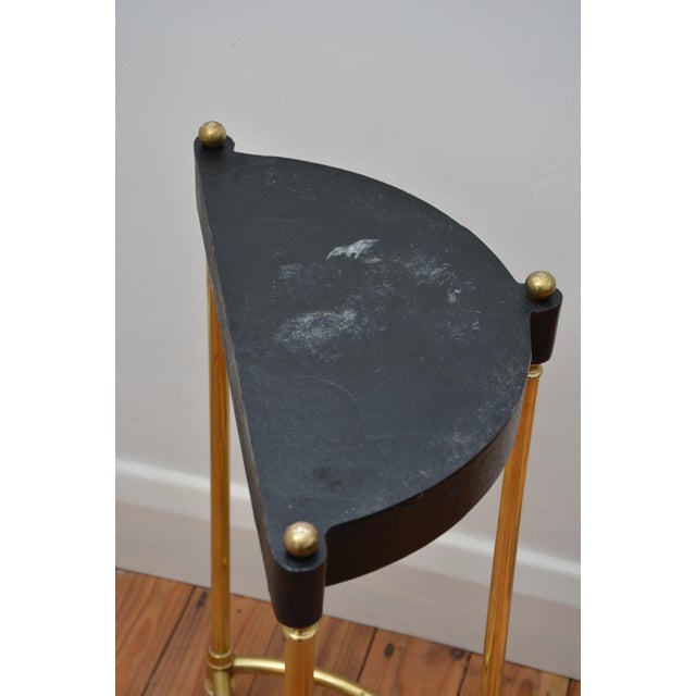 Demi Lune Brass Umbrella Stand, 1920 For Sale - Image 10 of 11