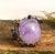 Vintage-Inspired Amethyst & Rhodolite Garnet Statement Ring | Sterling Silver Blackened & Gold Vermeil | Organic Branch Design | Size 6.75 For Sale - Image 9 of 11