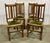 Vintage English Oak Chairs, 1930s, Set of 4 For Sale - Image 10 of 10