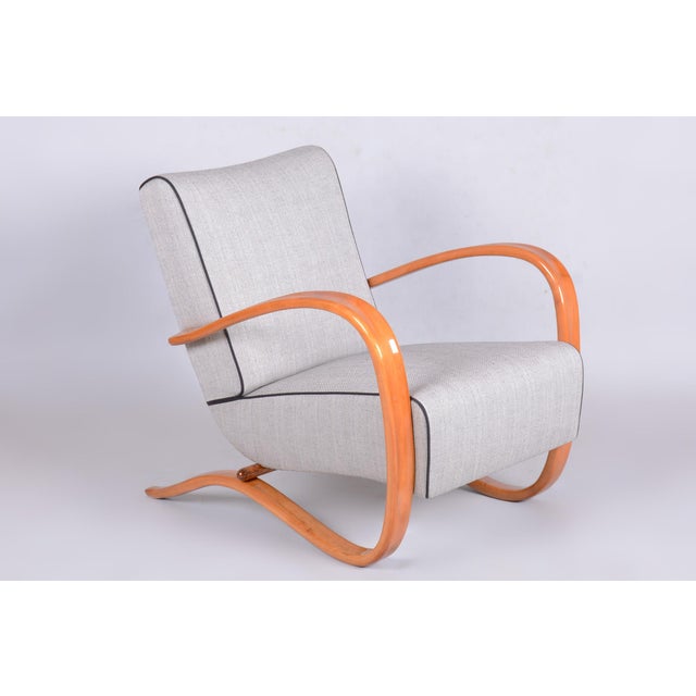 Art Deco Czech H-269 Lounge Chair J. Halabala for Up Závody, 1930s For Sale - Image 13 of 13