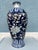 Shabby Chic Late 20th Century 17” Floor Vase Cobalt Blue & White For Sale - Image 3 of 6