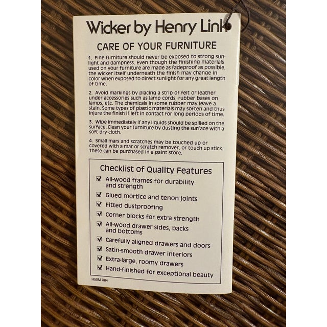 1980s Pair of Henry Link Pair of Nightstands For Sale - Image 10 of 12