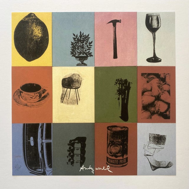 This Andy Warhol rare vintage 1986 limited edition large fine art lithograph print " Corporate Trade Ad : Container...