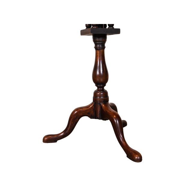 Antique 3-Legged Side Table For Sale - Image 4 of 4