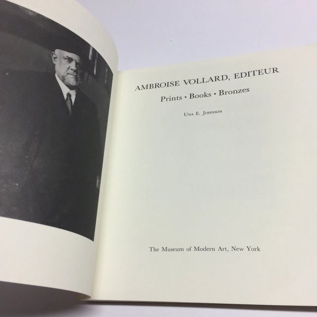 Ambrose Vollard Editeur: Prints, Books, Bronzes by Una E. Johnson. New York: Museum of Modern Art, 1977. First edition....