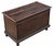 Large Antique European Oak Coffer, 18th Century For Sale - Image 3 of 14