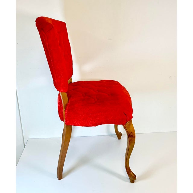 1960s Vintage French Provincial Hollywood Regency Boho Chic Boudoir Side Chair. For Sale - Image 10 of 13