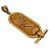 Egyptian Heiroglyphics Tablet 18K Yellow Gold Charm Pendant, 1950s For Sale - Image 11 of 11