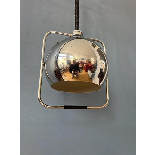 Mid-Century Modern Gepo Eyeball Pendant Lamp in Chrome For Sale - Image 11 of 13