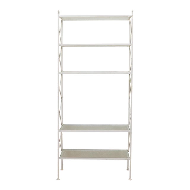 Vintage White Plant Shelf For Sale