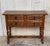 19th century Spanish antique walnut console sofa table with the four drawers and original iron hardware. You can use like...