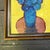 Contemporary Contemporary Original Pop Art Blue Flowers in Vase Still Life Painting For Sale - Image 3 of 4