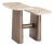 Kaia Contemporary Marble and Brass 2 Tier Side Table For Sale