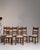 1970-1979 France Weathered Honey Oak Set Of Five Ladder-Back Chairs For Sale - Image 4 of 11