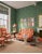 English Mind the Gap Wallflower Clementine Wallpaper For Sale - Image 3 of 3