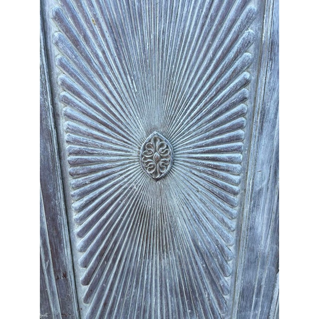 Anglo-Indian Solid Teakwood Press Armoire Wardrobe Cupboard, Mid 19th Century For Sale - Image 9 of 16