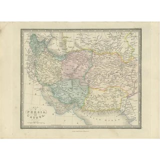 Antique Map of Afghanistan and Surroundings, 1845 For Sale