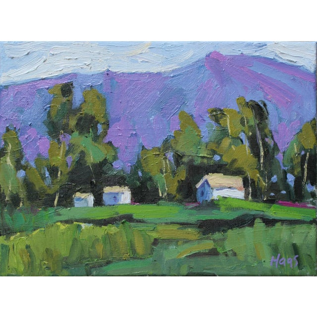 Quiet Places & Desertscapes — Lavender Hills Original oil painting by Haas, 16 x 12 unframed on stretched canvas, signed....