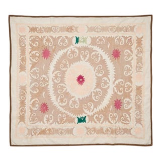 Suzani Wall Hanging Decor - 1960s Embroidery For Sale