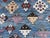 2000 - 2009 Blue & Lavender Tribal Kazak Hand-Knotted Wool Area Rug - 8'1" X 9'9" For Sale - Image 5 of 5