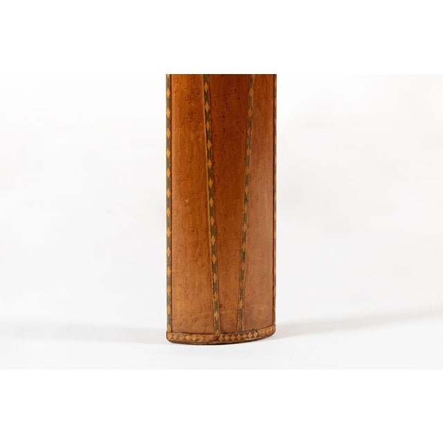 Wood Antique Art Deco Macassar Ebony Wood Dining Table With Glass Top, 1940s For Sale - Image 7 of 15